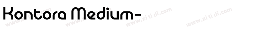 Kontora Medium字体转换